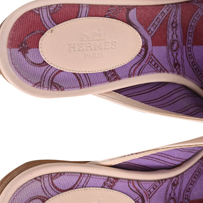 Women's Hermès Oz Mules in Beige Leather