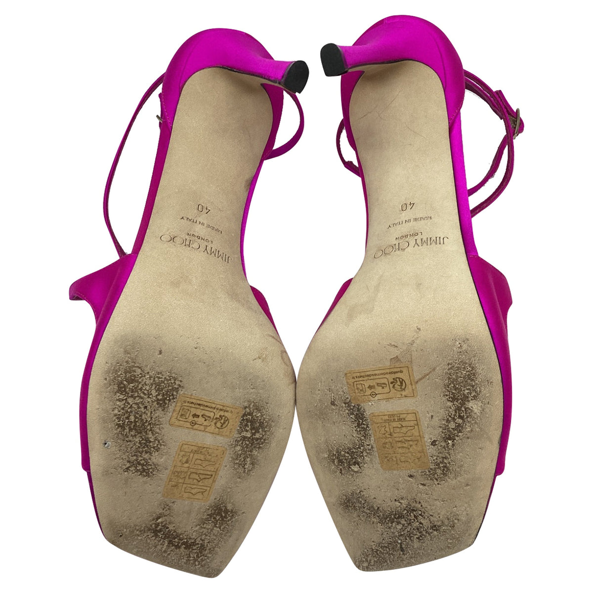 Women's Jimmy Choo Azia Heels in Pink Satin