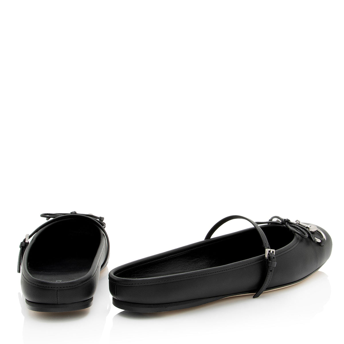 Women's Gucci Leather Horsebit Ballet Mules- Size 8.5 / 38.5