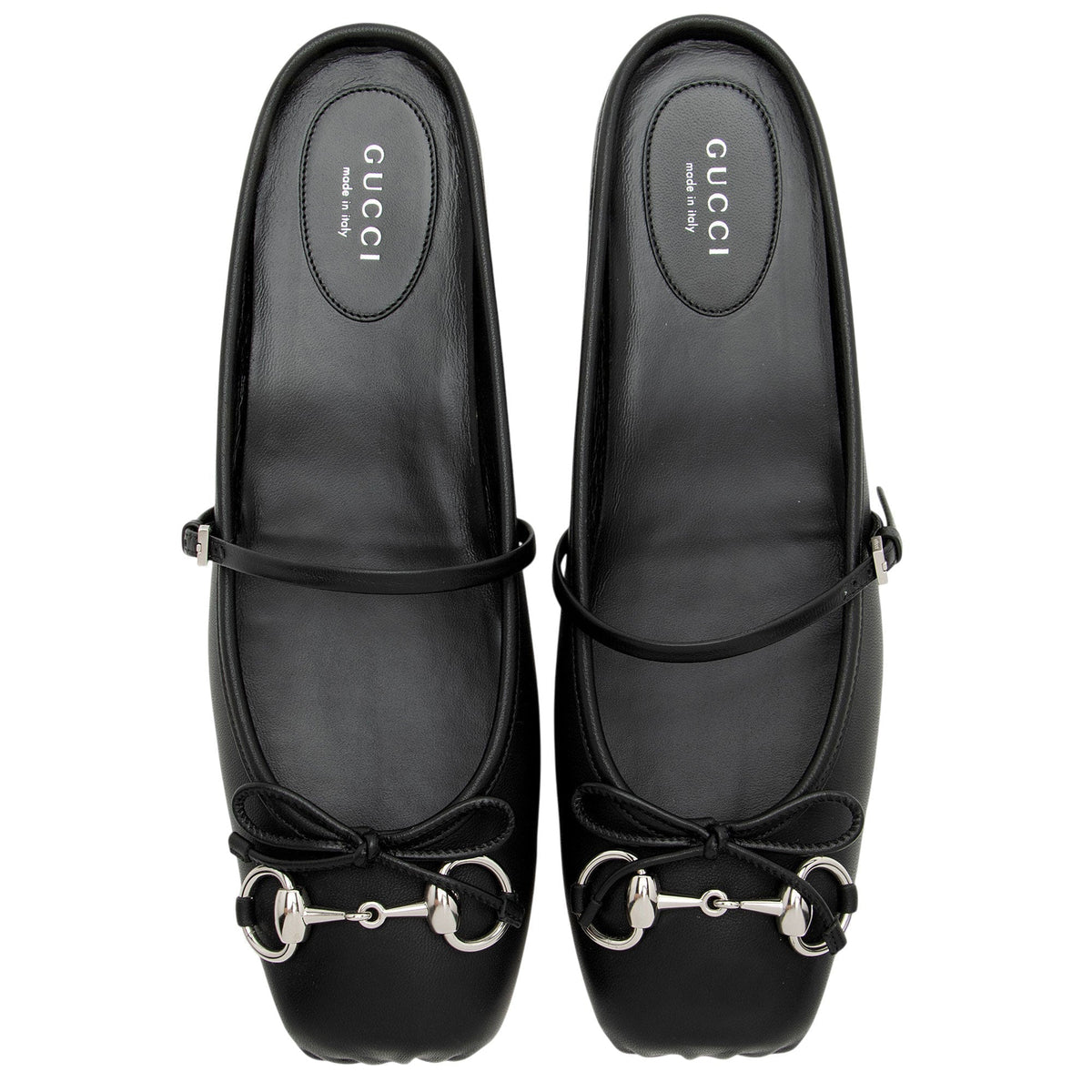 Women's Gucci Leather Horsebit Ballet Mules- Size 8.5 / 38.5