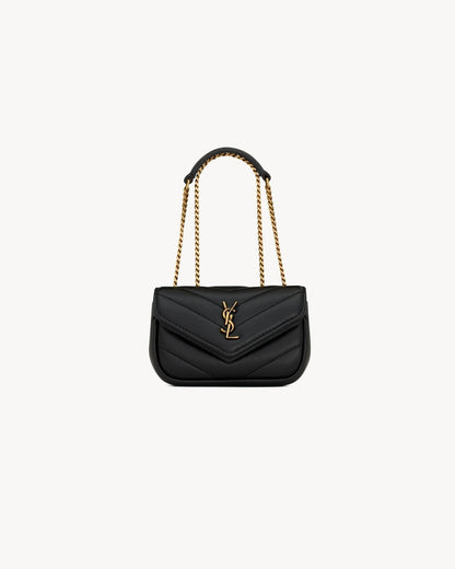 L-Y Leather Mini Chain Adjustable Handbag Wallet