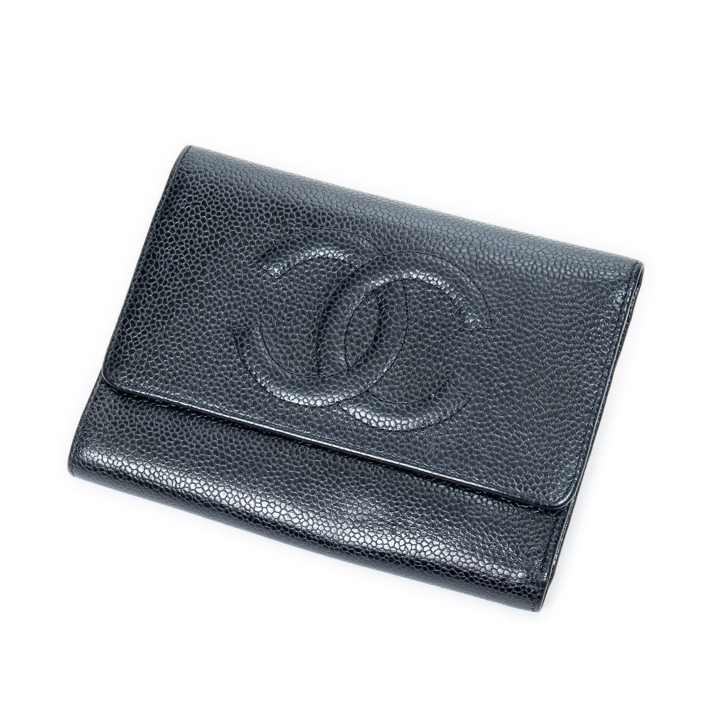 Timeless CC Flap Wallet Caviar Long