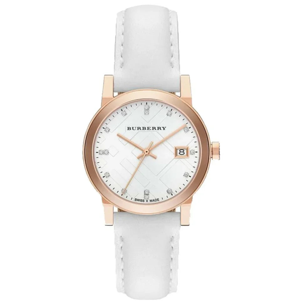 Burberry The City Diamond Ladies Rose Gold 34mm Watch