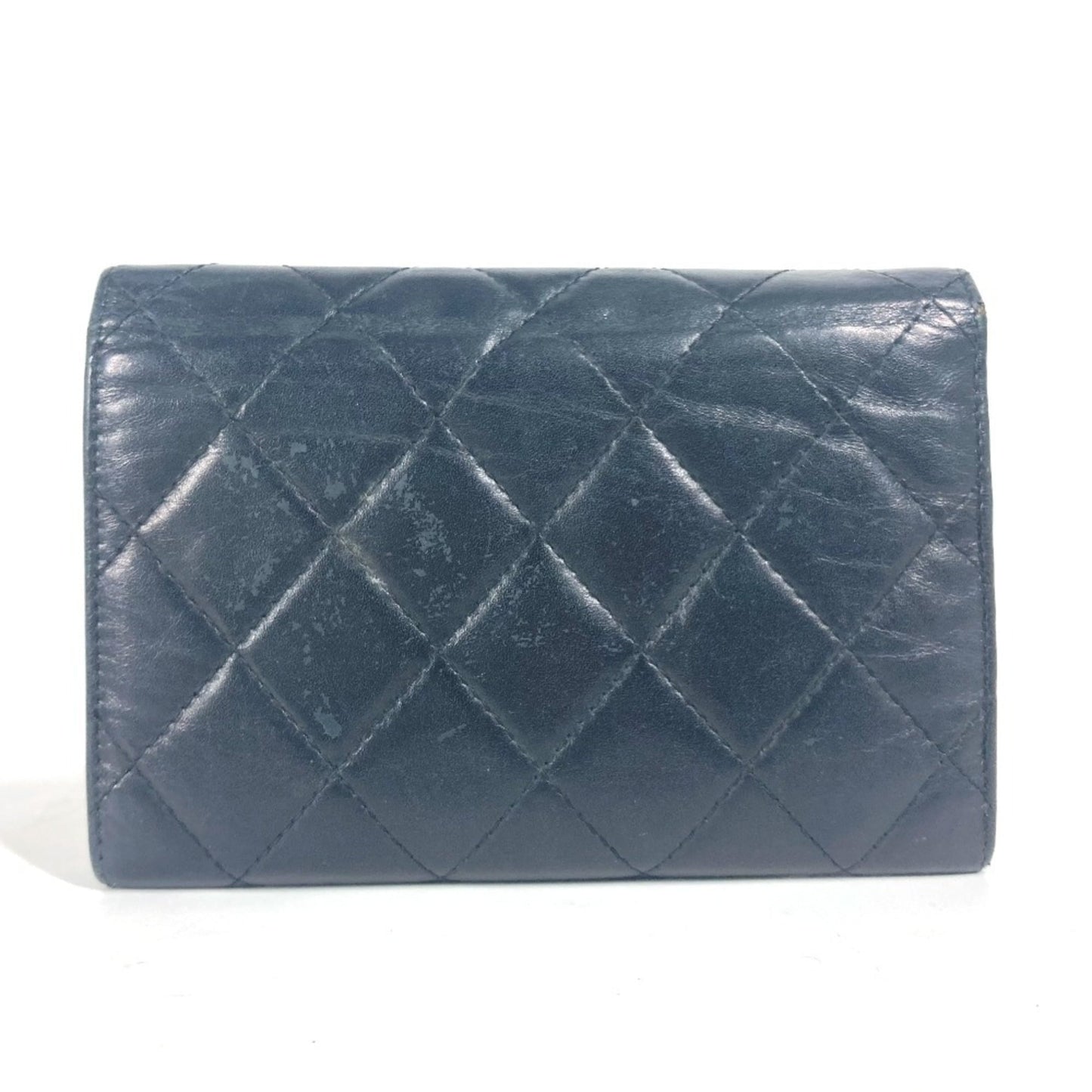 Cambon Bifold Wallet Quilted Lambskin Long