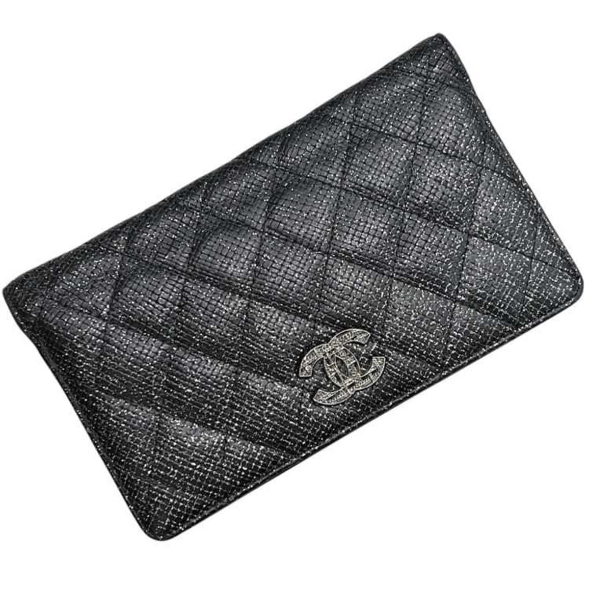 L-Yen Wallet Quilted Caviar
