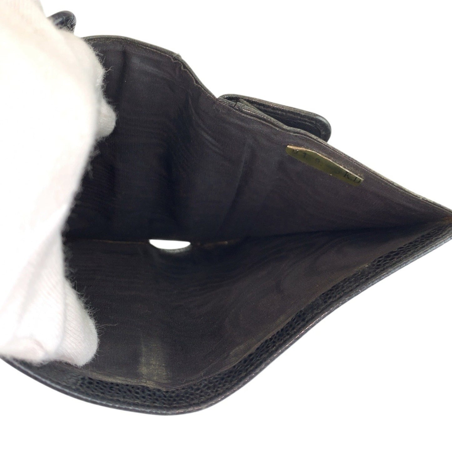 CC Compact Wallet Caviar