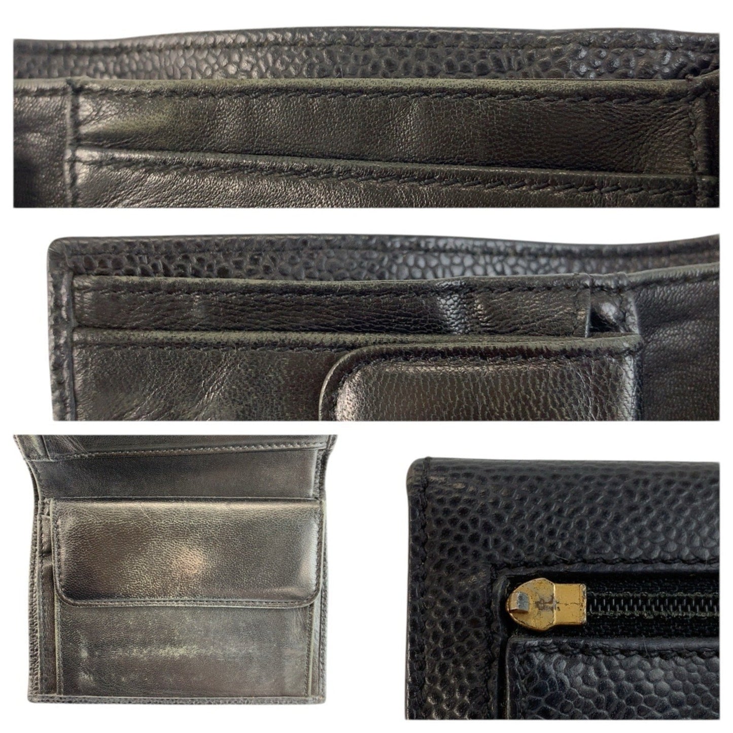 CC Compact Wallet Caviar