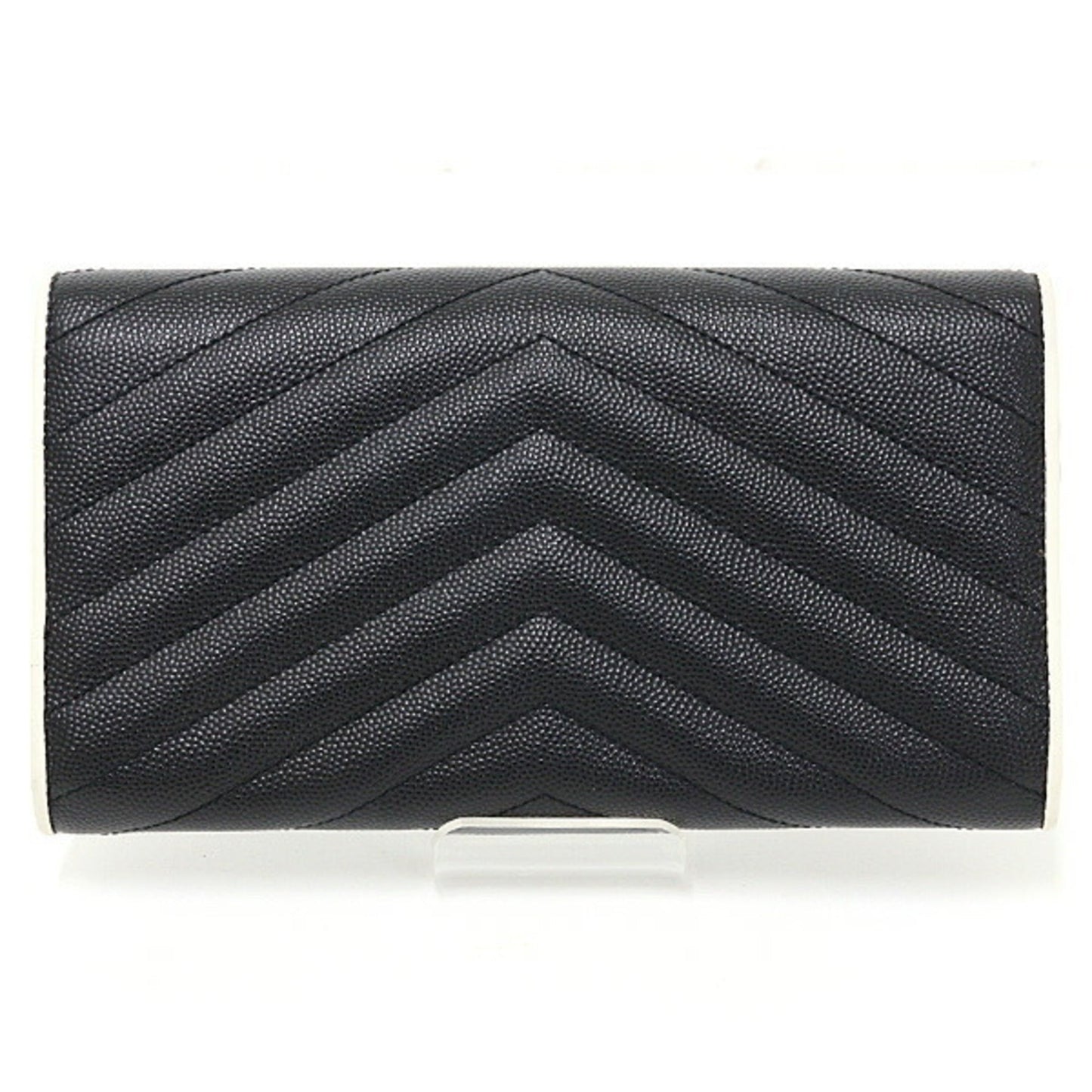 Classic Monogram Flap Wallet Matelasse Chevron Leather Large