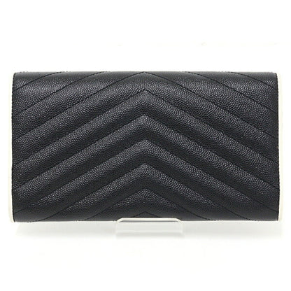 Classic Monogram Flap Wallet Matelasse Chevron Leather Large