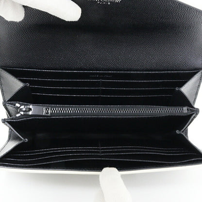 Classic Monogram Flap Wallet Matelasse Chevron Leather Large