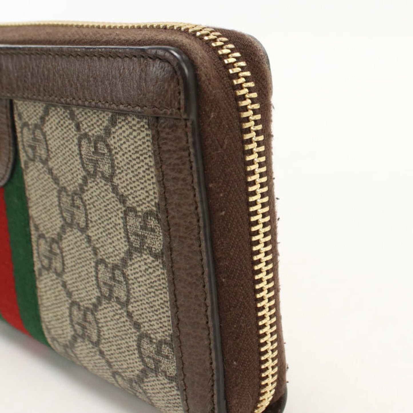 Ophidia Zip Around Wallet GG Coated Canvas