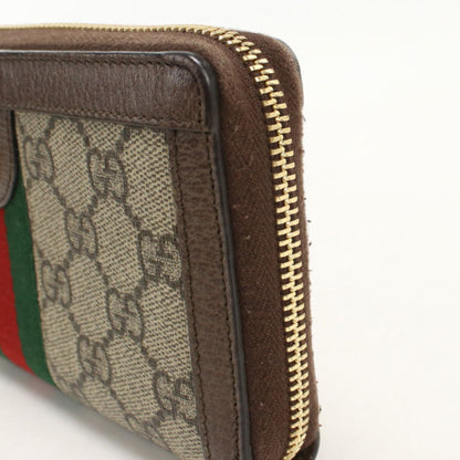 Ophidia Zip Around Wallet GG Coated Canvas