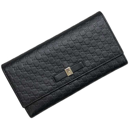 Bow Continental Wallet Guccissima Leather