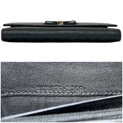 Bow Continental Wallet Guccissima Leather