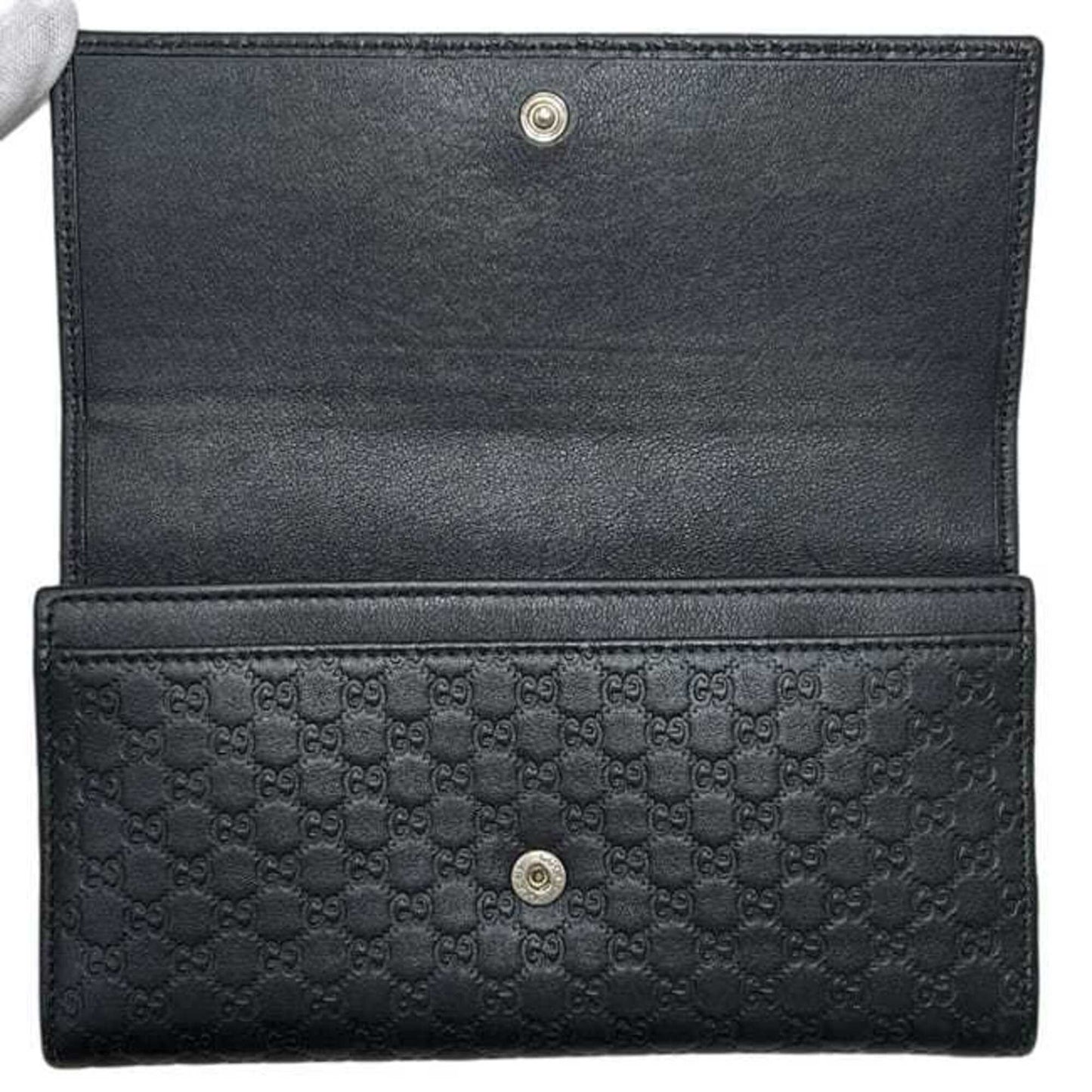 Bow Continental Wallet Guccissima Leather