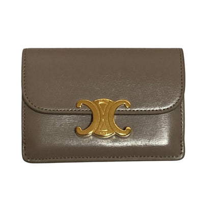Triomphe Card Case Leather