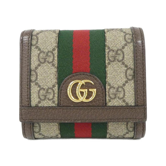 Ophidia French Flap Wallet GG Coated Canvas Compact