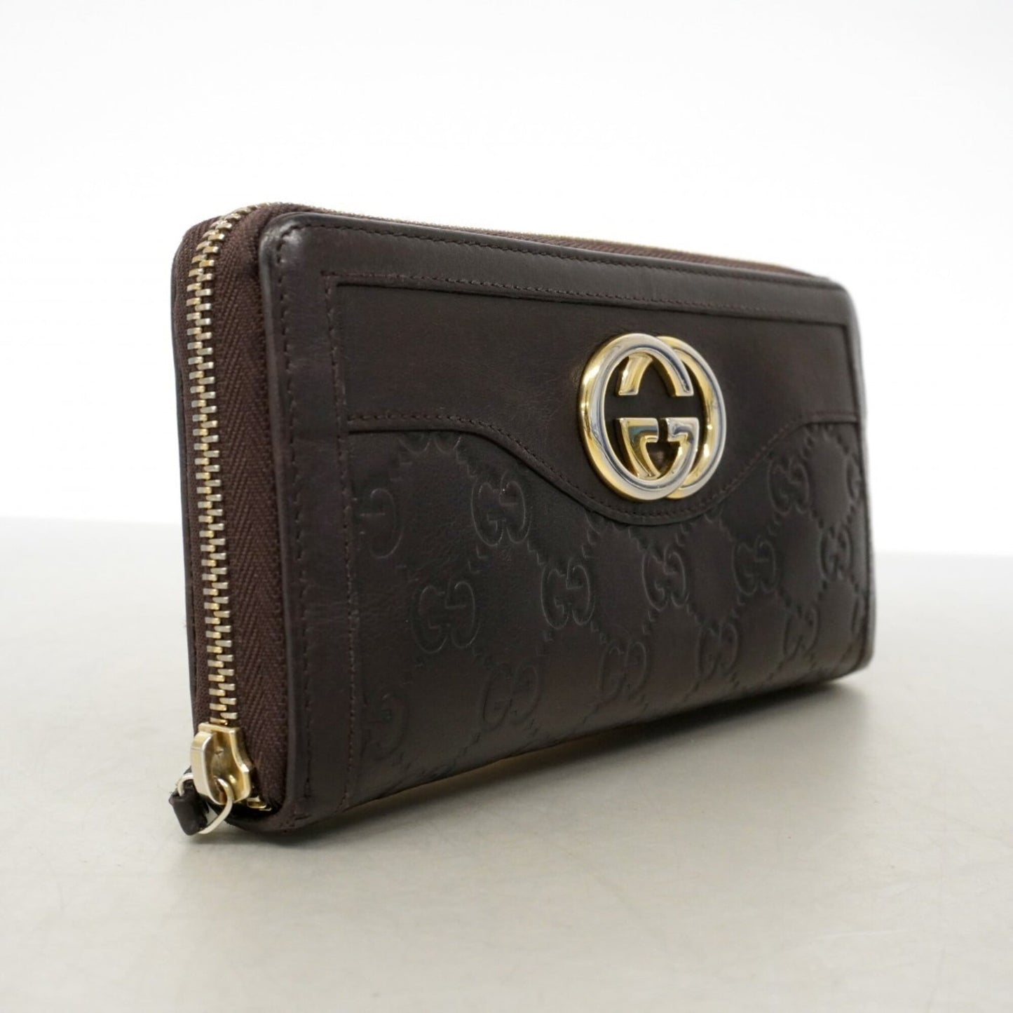 Web Zip Around Wallet Guccissima Leather