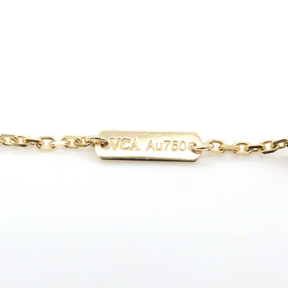 Vintage Alhambra Pendant Necklace 18K Yellow Gold and Mother of Pearl