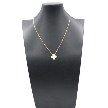 Vintage Alhambra Pendant Necklace 18K Yellow Gold and Mother of Pearl