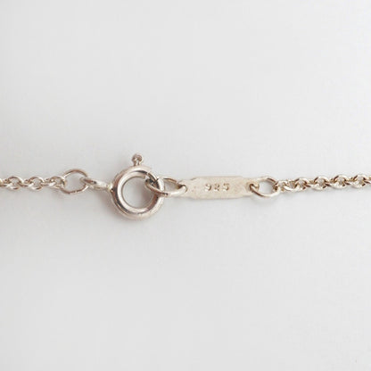 Ribbon Pendant Necklace Sterling Silver