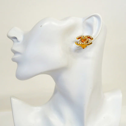CC Logo Turnlock Clip-On Earrings Metal