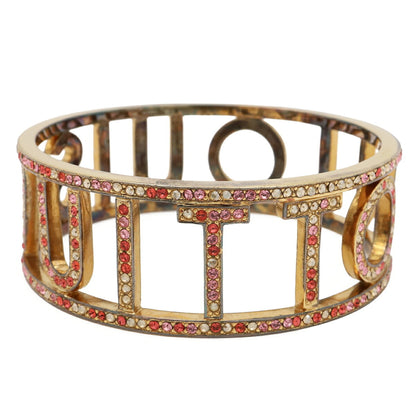 Bangle Bracelet Gold and Rhinestone