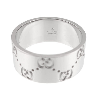 Icon Wide Ring 18K White Gold
