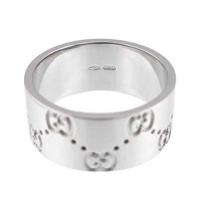 Icon Wide Ring 18K White Gold
