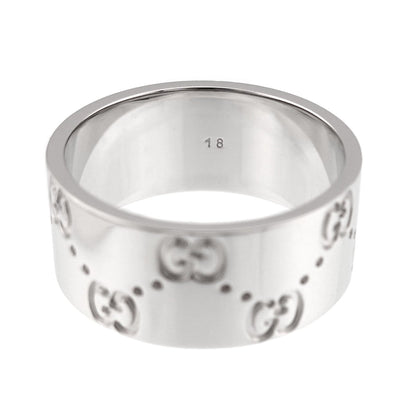 Icon Wide Ring 18K White Gold