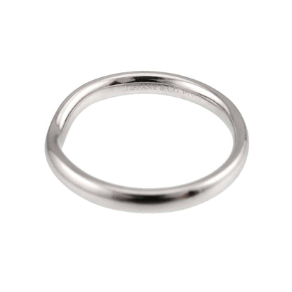 Wide Curved Band Ring Platinum