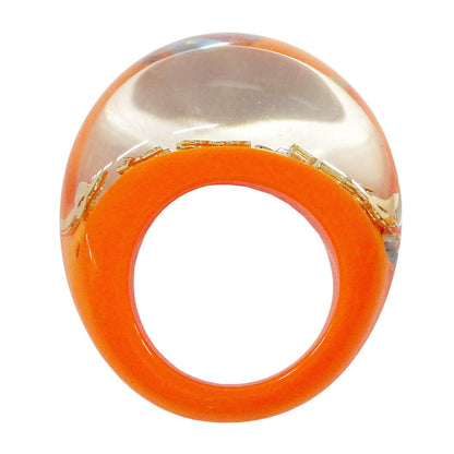 Band Ring Resin Orange