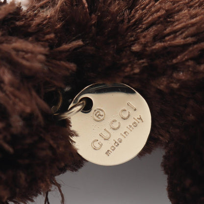 Charm Fur and Leather Beige and Brown Handbag Charm