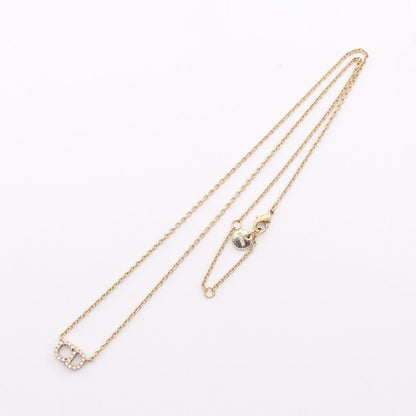 Pendant Necklace Gold and Rhinestone