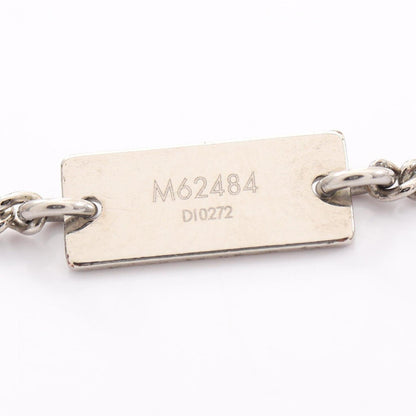 Monogram Pendant Necklace Metal Silver