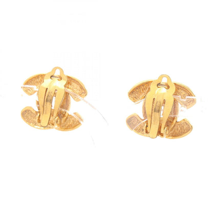 CC Logo Clip-On Earrings Metal Gold-Tone Metal