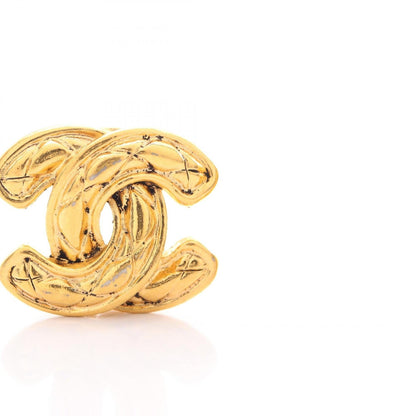CC Logo Clip-On Earrings Metal Gold-Tone Metal