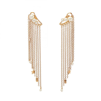 Pearl Earrings Gold and Faux Pearl