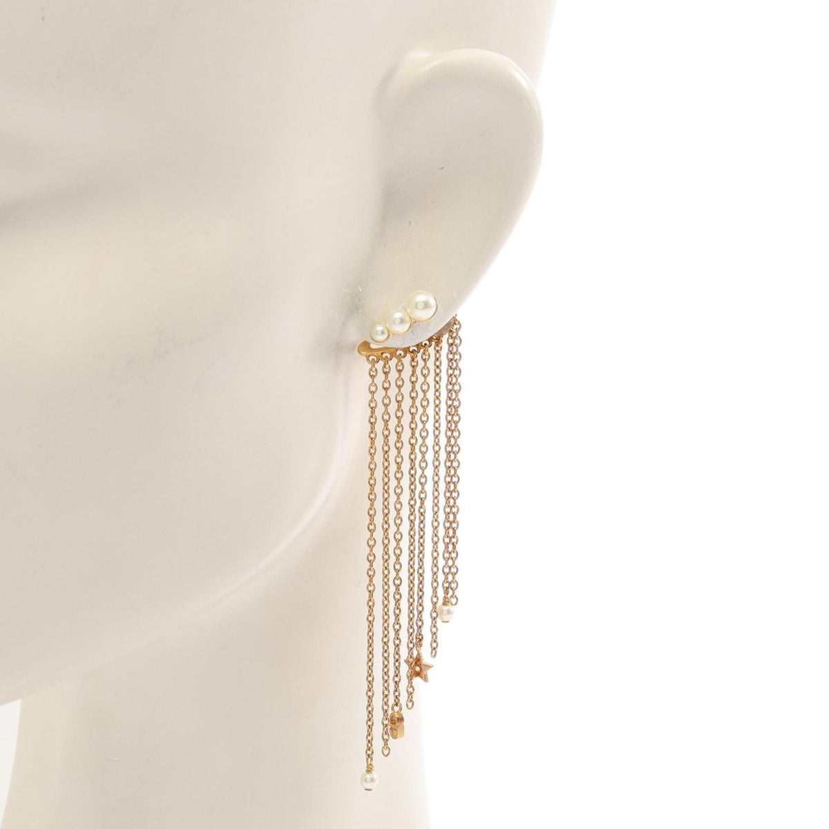 Pearl Earrings Gold and Faux Pearl