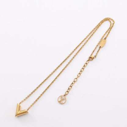 Essential V Pendant Necklace Gold Plated
