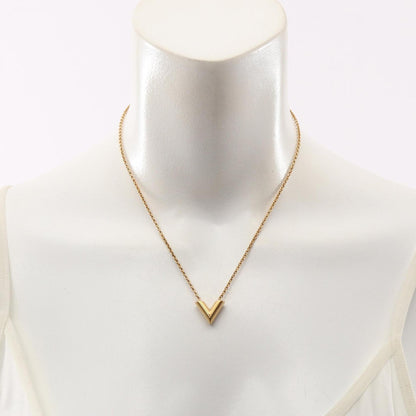 Essential V Pendant Necklace Gold Plated