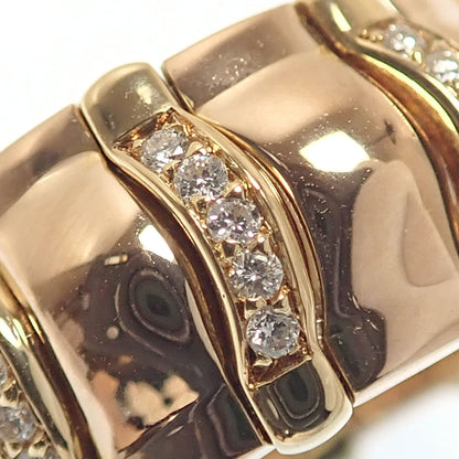 Tanagra Band Ring 18K Yellow Gold with Diamond