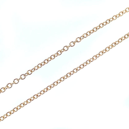 Elsa Peretti Diamonds By The Yard Pendant Necklace 18K Rose Gold and Diamond