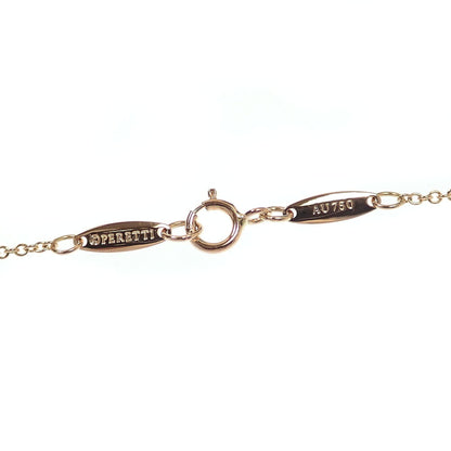 Elsa Peretti Diamonds By The Yard Pendant Necklace 18K Rose Gold and Diamond