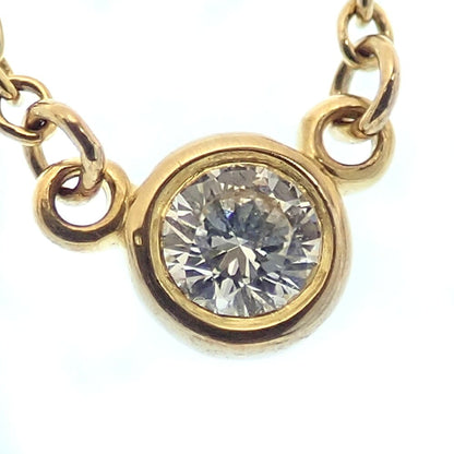 Elsa Peretti Diamonds By The Yard Pendant Necklace 18K Yellow Gold and Diamond