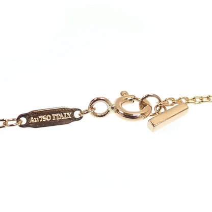 T Smile Pendant Necklace 18K Rose Gold with Diamonds