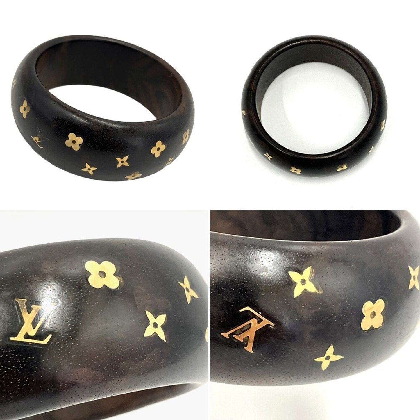 Sylvania Bracelet Brass and Wood Brown
