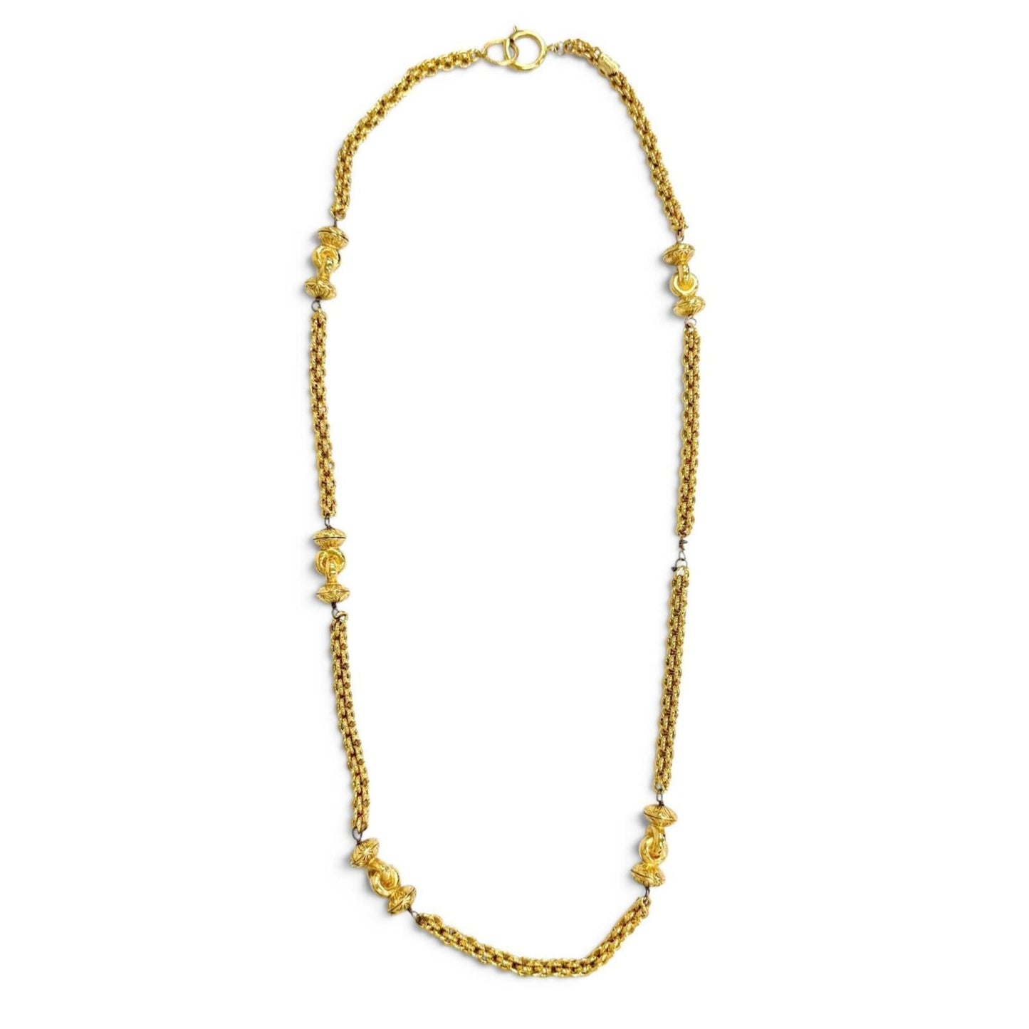 CC Logo Chain Pendant Necklace Metal