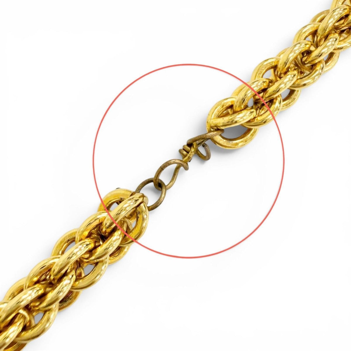 CC Logo Chain Pendant Necklace Metal