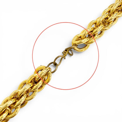 CC Logo Chain Pendant Necklace Metal